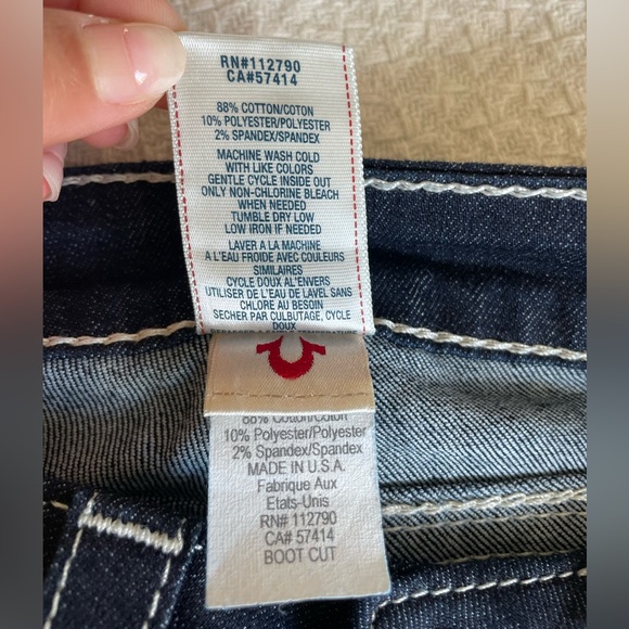 NWT True Religion Dark Wash Bootcut Jeans - Picture 9 of 12